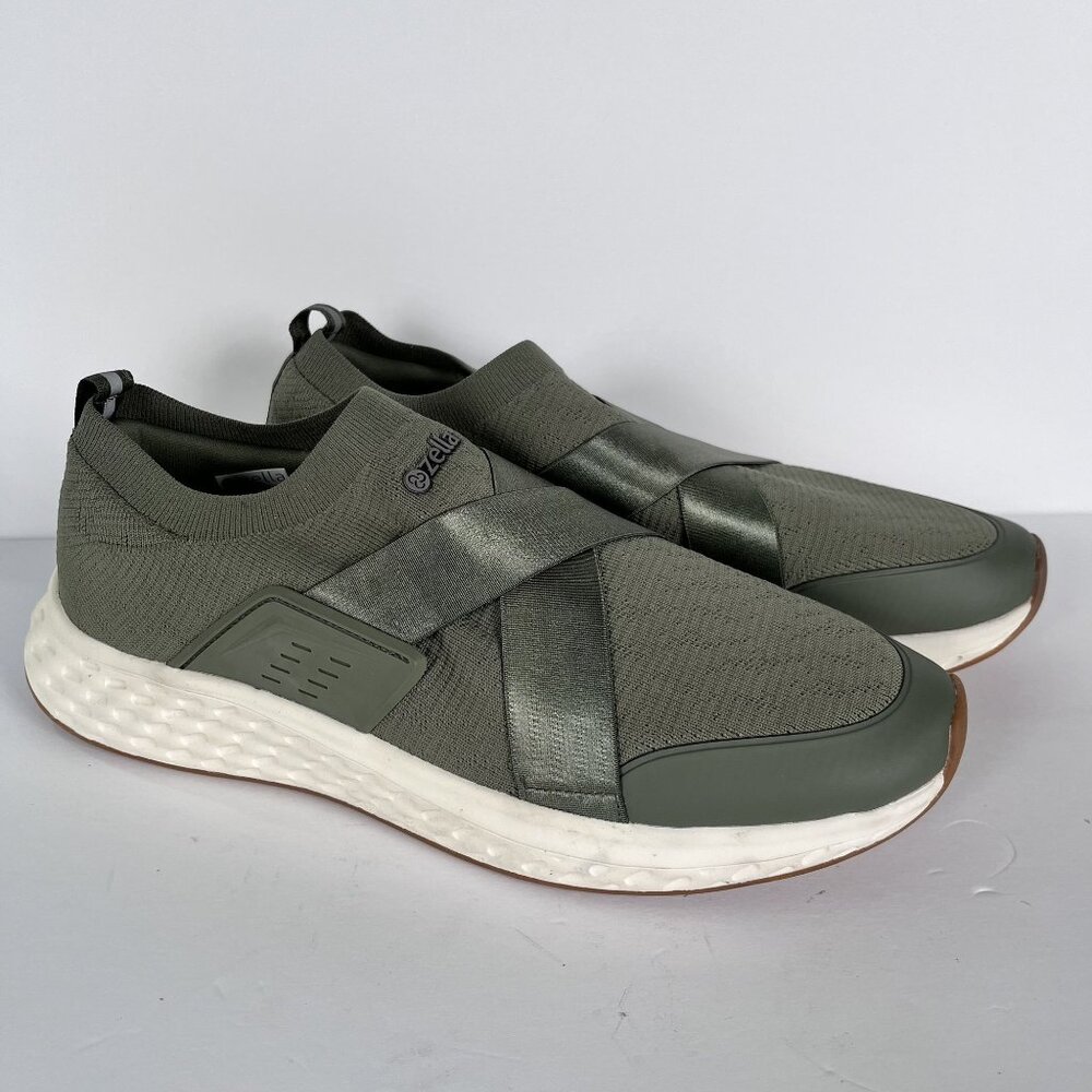 NEW Zella Lifestyle Ortholite Casual Sneakers‎ Olive Women's 12
